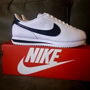 Nike Classic White and Black Cortez Sneakers